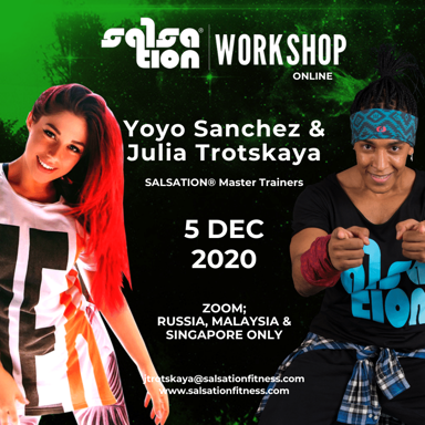 Picture of SALSATION® Workshop with Julia and Yoyo S. Online, Russia/Malaysia/Singapore only 5 DEC 2020