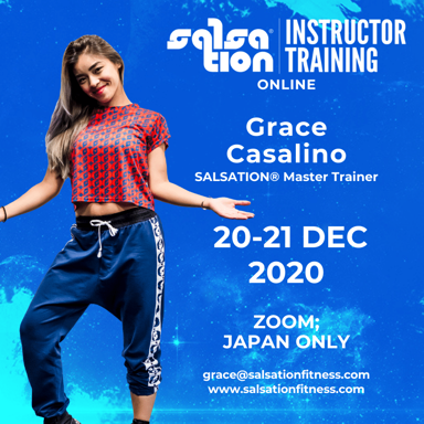Picture of SALSATION® INSTRUCTOR TRAINING with Grace, Online, Japan only, 20-21 DEC 2020