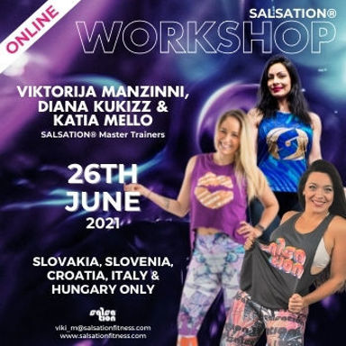 Picture of SALSATION Workshop with Viktorija, Kukizz & Katia, Online, Slovakia, Slovenia, Czech Republic, Croatia & Hungary, 26 Jun 2021