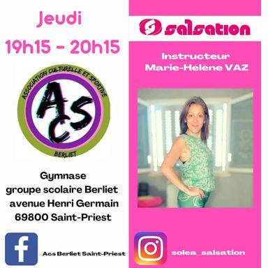 Picture of SALSATION® class with Marie-Hélène VAZ, Thursday, 19:15